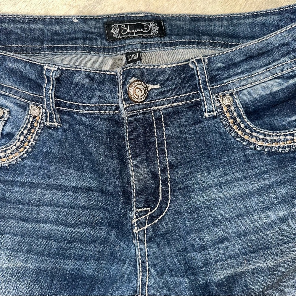 SHYANNE Women's Blue Jeans “Short length” - Picture 6 of 10